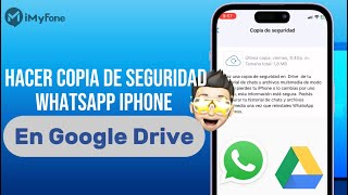 Hacer copia de seguridad WhatsApp iPhone en Google Drive👇 [upl. by Elena]