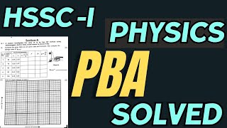 Physics PBA solution  HSSCI 2nd annual FBISE exams 2024 [upl. by Herson438]