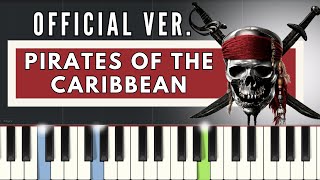 Official Hans Zimmer Composition  Pirates Of The Caribbean  Advanced  Visualized Piano Tutorial [upl. by Leiand]