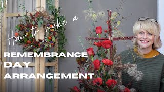 How to make a Remembrance Day Flower Arrangement  Learn about Interpretive Design [upl. by Nnaitsirhc]