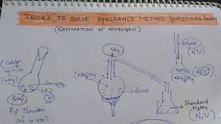 Tricks To Solve Kjeldahl Method Questions Easily  Estimation of Nitrogen [upl. by Atilam]