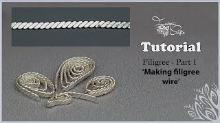 Filigree jewelry  part 1  making filigree wire [upl. by Carce334]