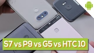 Galaxy S7 vs HTC 10 vs LG G5 vs Huawei P9 la sfida tra quottopquot  HDBlog [upl. by Hillell624]