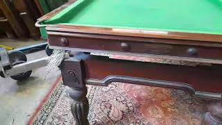 Antique snooker dining table 6ft W Kitteridge [upl. by Solitta]