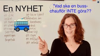 How to learn swedish  En nyhet med hörförståelse ord frågor och svar Med undertexter [upl. by Gensler22]