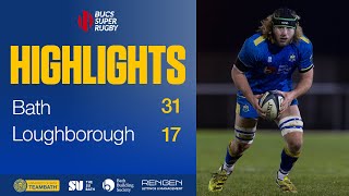 BUCS Super Rugby highlights Bath 31 Loughborough 17 [upl. by Ashli]