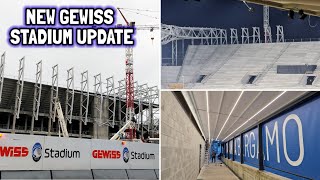 AMAZING New Gewiss Stadium Construction Update New Curva Sud Morosini Exterior Corners Stand [upl. by Dorthea722]