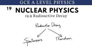 GCE A Level Physics  Radioactive Decay Nuclear Physics Chapter [upl. by Nomolos]