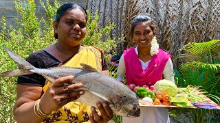 பாறை மீன் பிரைடு ரைஸ் மாமியாரும் மருமகளும் செய்ததுRock Fish Fried Riceசெம சுவைyummy [upl. by Yleve]