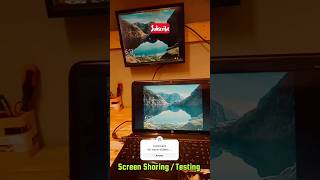 How to Share Screen on External TV or Monitor using VGA  HDMI Cable screen screenshare avadi [upl. by Wesley388]