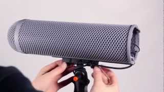 Setting up your Sennheiser MKH 416 in a Rycote Modular Windshield 4 Kit 086001 [upl. by Larimor]