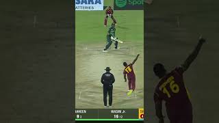 Shaheen Afridi Batting  Hits 15 Runs in 6 Balls vs West Indies PAKvWI SportsCentral Shorts PCB [upl. by Osrick]