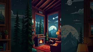 Welcome home Cozy rainy winterly night low poly graphics [upl. by Haletta]