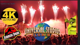 Universal Studios Orlando Florida Cinematic Celebration 4k show amp fireworks [upl. by Annim]