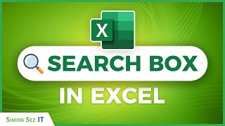 How to Insert a Search Bar in Excel Add Search to Spreadsheet [upl. by Ycniuqal233]