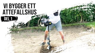 Vi bygger ett Attefallshus  Tiny House  Grunden [upl. by Dale]