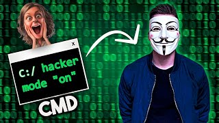 How To Make Yourself Look Like A HACKER Using CMD  Fool Anyone Easily [upl. by Wesle]