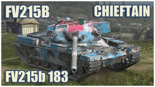 Chieftain Mk 6 FV215b amp FV215b 183 • WoT Blitz Gameplay [upl. by Nnuahs]