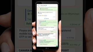 Camara Bank Account Balance Check in WhatsApp Tamil  Canara WhatsApp Banking  Shorts  Star online [upl. by Nipha]