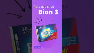 BION 3 para que sirve 💊  ForoTube [upl. by Lesde]