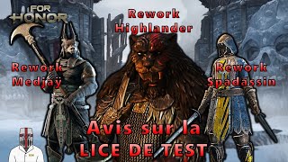 Mon AVIS sur les LICES DE TEST Année 7 Saison 4 Spadassin Medjaÿ Highlander For Honor [upl. by Adlev]