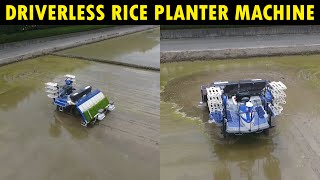 Driverless Rice Transplanter Machine [upl. by Florin280]