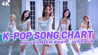 TOP 100 KPOP SONG CHART  NOVEMBER 2024 WEEK 2 [upl. by Yemarej]