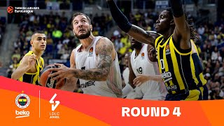 Fenerbahce ASVEL  Round 4 Highlights  202324 Turkish Airlines EuroLeague [upl. by Anileuqcaj]