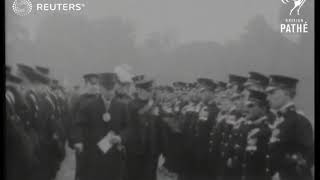 UK Commissionaires corps inspected by Lord Mayor 1927 [upl. by Peer]