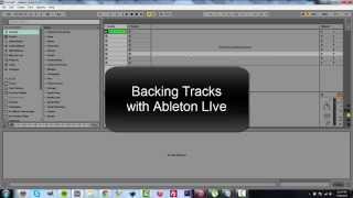 Setting up Backing Tracks in Ableton Live [upl. by Graner356]