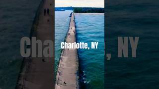 Ontario Beach Park Pier • Charlotte NY • 4k Drone Tour [upl. by Mcgrody]