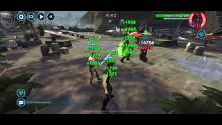 CLS vs EP Starkiller  3v3 Grand Arena  SWGOH [upl. by Attelrak]