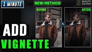 How to add vignette in photoshop 2024 [upl. by Enneibaf]