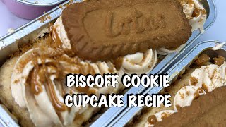 Biscoff Cupcake Recipe  Biscoff Recipe  Biscoff Mini Cakes  Recipe  Biscoff Cookie [upl. by Haas]