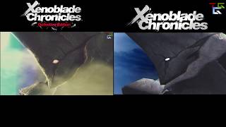 Xenoblade Chronicles vs Xenoblade Chronicles Definitive Edition Intro Scene Comparison [upl. by Chara]