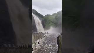 heavy waterfall 😫😫 help help 😓😓😓😓😓 no picknic waterfall ferfatka travel [upl. by Ramej]