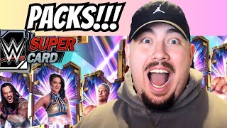 INSANE WWE SUPERCARD PACK OPENING GU REWARDS [upl. by Leahcimal164]