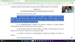 OBRIGATORIEDADE DE DIRF E EFD REINF  LUCROS E DEMAIS RENDIMENTOS [upl. by Francois]