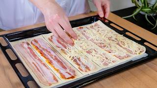 Do you have puff pastry and bacon A recipe that surprised everyone [upl. by Keon]