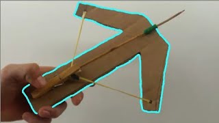 Como fazer uma BALESTRA de PAPELÃO  CROSSBOW [upl. by Karine182]