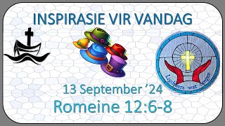 📖 Inspirasie Vir Vandag 13 September 2024 [upl. by Essilec]