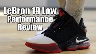 Nike LeBron 19 Low Performance Review [upl. by Sokul648]