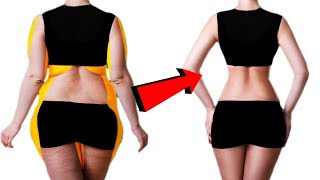 How to remove fat from the WAIST and LOWER BACK  8 key exercises to do AT HOME [upl. by Liemaj]