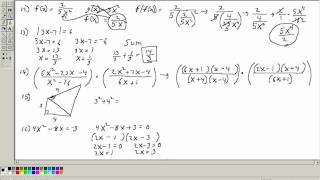 Accuplacer Math Placement test 2 College Level section Part 3 [upl. by Einnol]