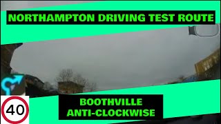 Northampton Driving Test Route  Boothville AntiClockwise  With Sat Nav And Commentary [upl. by Ednalrym]