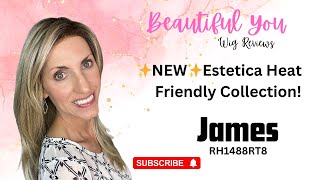 Estetica JAMES Wig Review New Heat Friendly Collection [upl. by Melone]