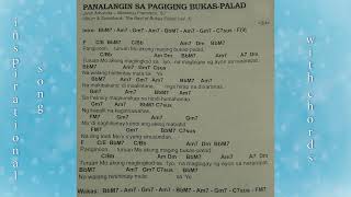 Panalangin sa pagiging bukas paladPiano version Lyrics with chords [upl. by Ecirp]