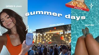 weekend vlog  music festival pool day chit chats amp summer in toronto [upl. by Ailero651]