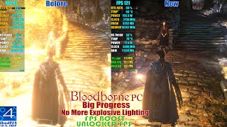 Bloodborne PC Big Progress Intense Lighting Fixed  ShadPS4 Emulator v021 WIP  Unlocked FPS [upl. by Enomas]