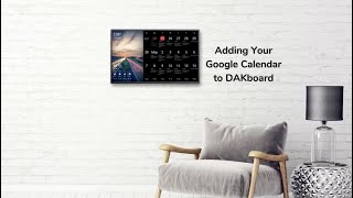 Adding Google Calendar to DAKboard [upl. by Fujio51]